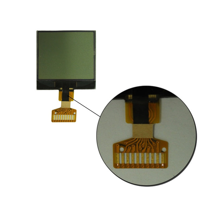 Viewing Area 31.00x27.55mm Graphic LCD Display FPC 8 Pin 0.5 Pitch