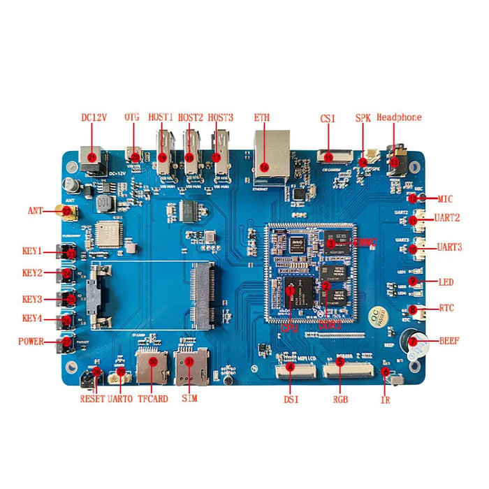 15.6 inch 1920x1080 Screen with Rockchip px30 Quad-core Cortex-A35 Industrial Grade Core Board Android 8.0 System On Board Solution