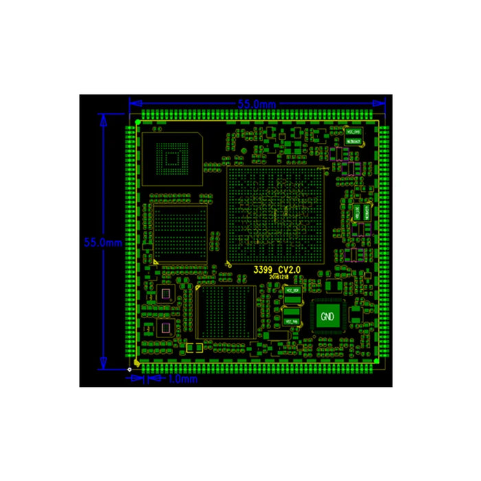 10.1 Inch Screen RK3399 Android System 2GB & 16GB 1000M WIFI Modele Super Development Board