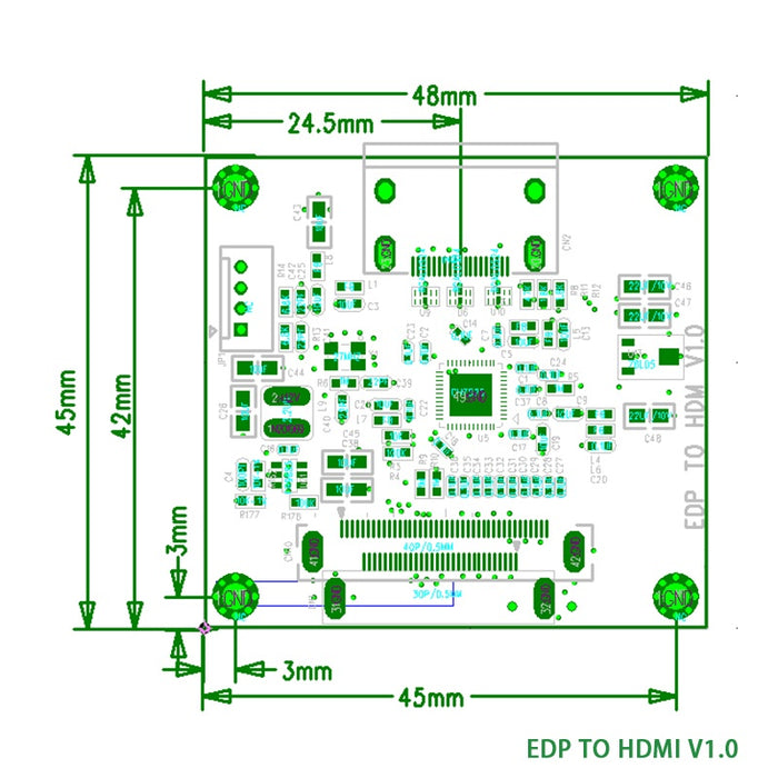 30 Pin EDP FPC Convert to HDMI Signal Adapter Board